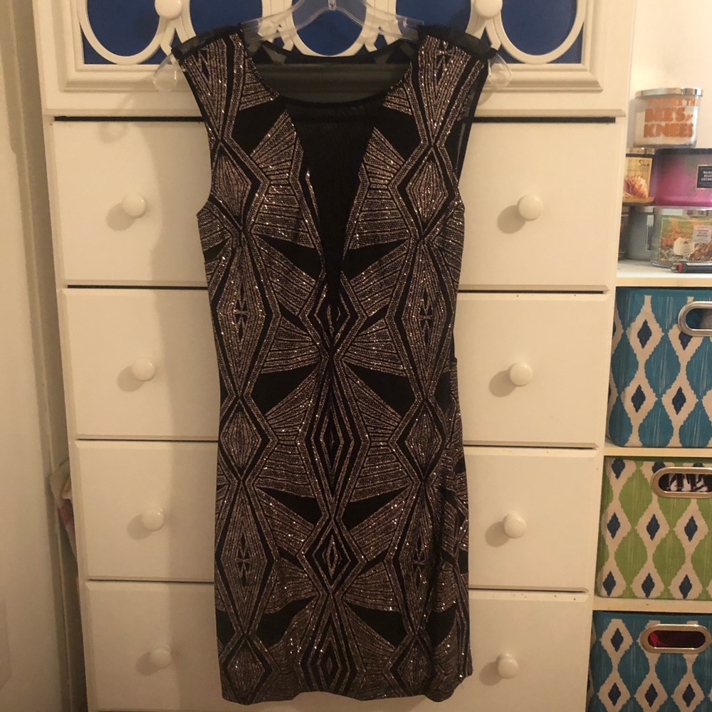 Black and Gold Dress